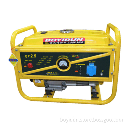 2.5kW Portable 6.5hp Gasoline Generator Set, 100% Copper Line